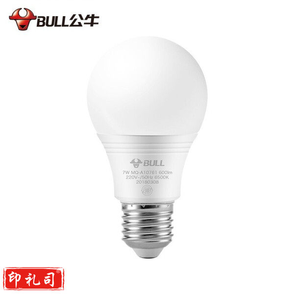 公牛 LED灯泡 节能球泡灯 E27螺口球泡灯 7W球泡白光6500K 物业|工程|工地|工业