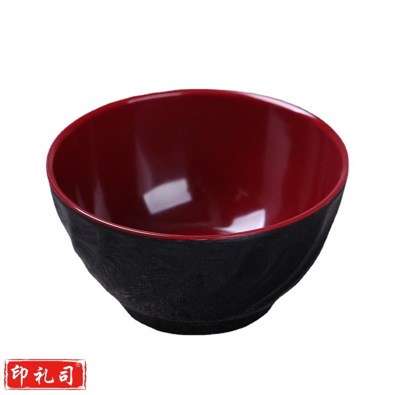 S123 密胺餐具双色碗 5.5英寸