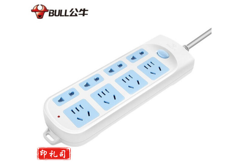 公牛（BULL）GN-610插座 8位总控3米