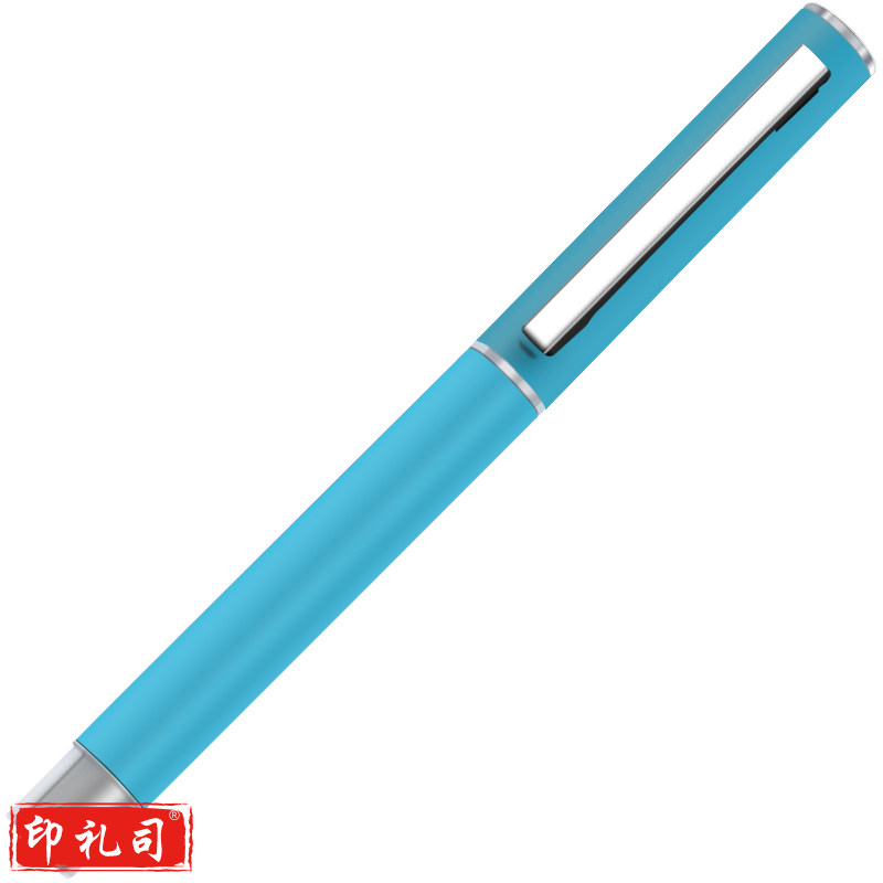 得力 S81 中性笔0.5mm子弹头(黑/笔壳蓝色)(支)