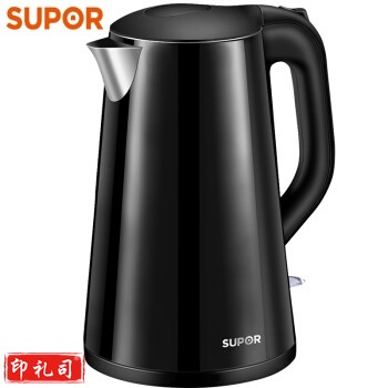 苏泊尔（SUPOR）电水壶热水壶 1.7L全钢无缝双层防烫电热水壶 304不锈钢烧水壶