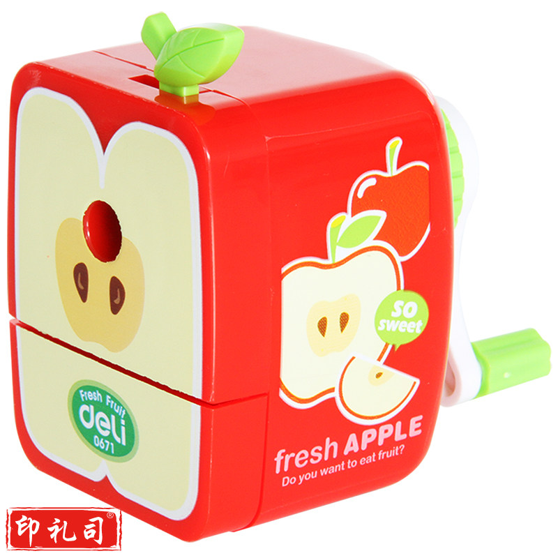 得力0671果缤纷系列削笔机(红)