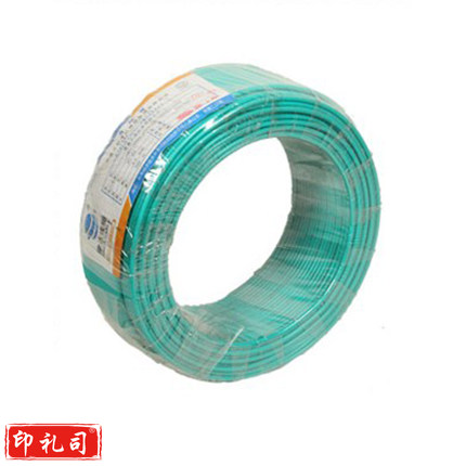 津达电缆 ZCN-BV-绿色4平方 耐火阻燃塑铜线 100米/盘