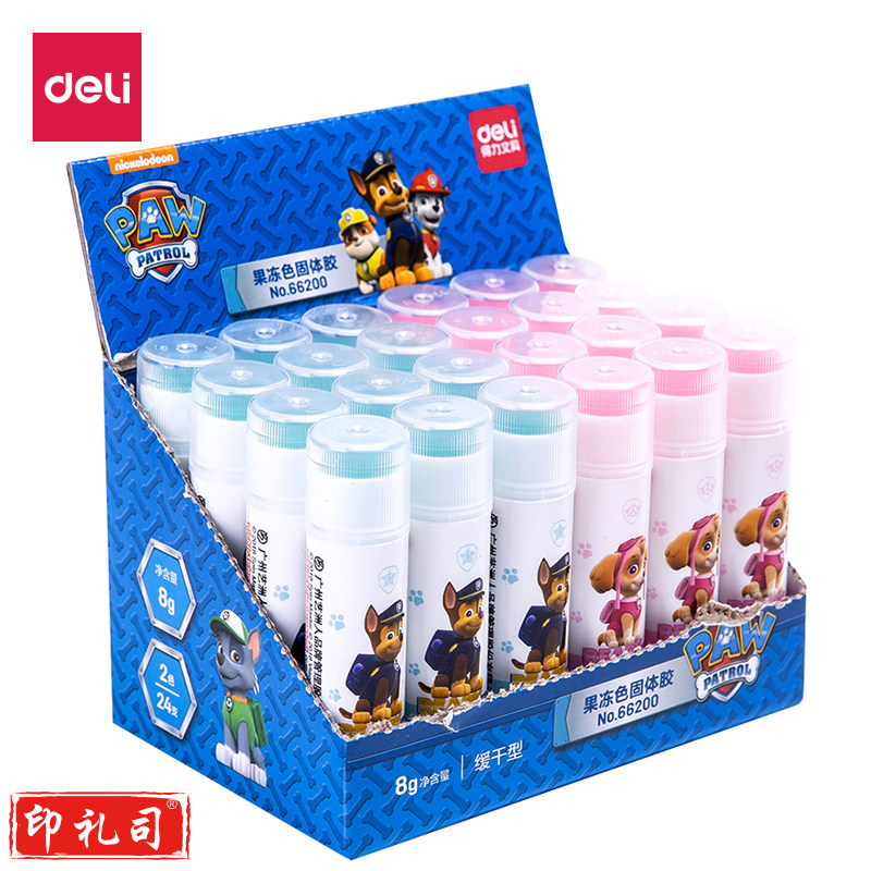 得力66200KAKAO果冻色固体胶(混)(8G/支)