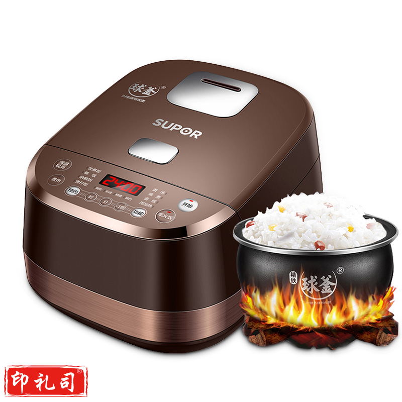苏泊尔SF40HC633 电饭煲球釜家用预约智能IH电饭锅4L多功能蛋糕煮饭锅4-6人