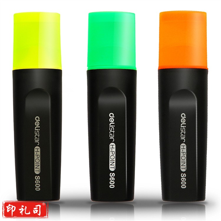 得力思达33208荧光笔(混合)(3支/卡)