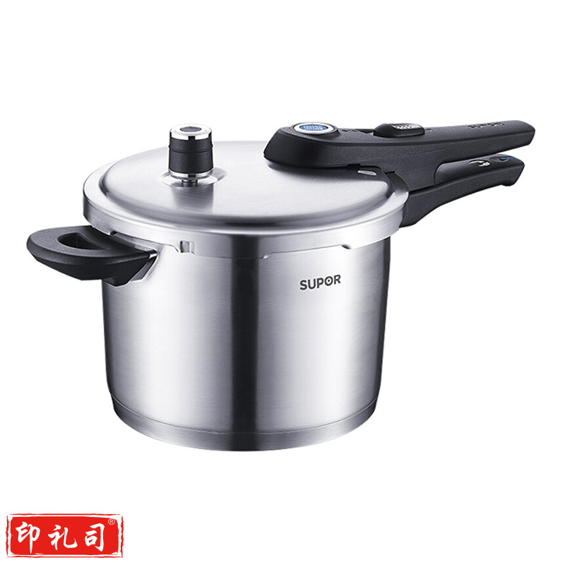 苏泊尔 YW22L1 6L 22cm 蓝眼不锈钢压力锅