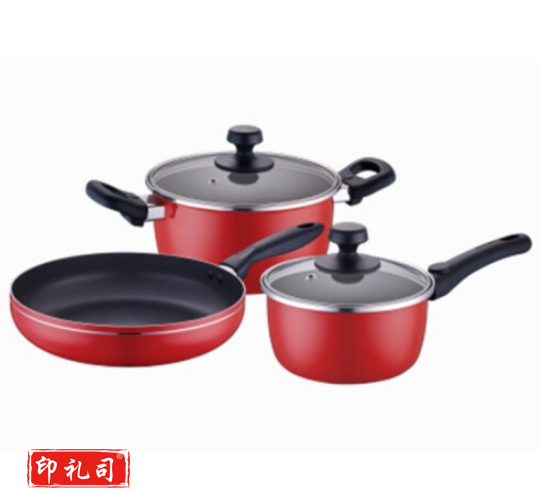 苏泊尔VTP1605T 中国红不粘组合套装 28cm煎锅+20cm汤锅+16cm奶锅