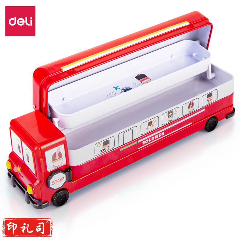 得力71004文具盒(红色)(只)