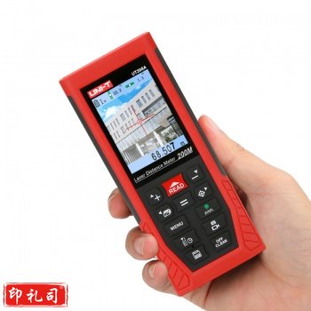 优利德 高精度测距仪200米激光测距仪彩屏UT398A电子尺带摄像头