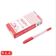 晨光SPM21302史努比海洋风记号笔 红色