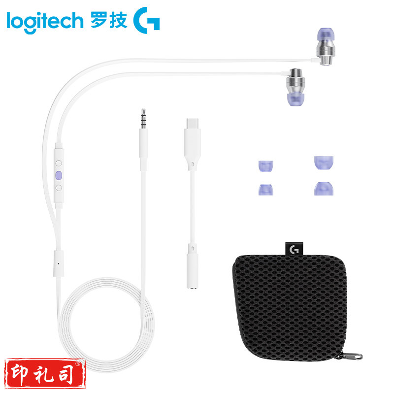 罗技（G）G333入耳式游戏耳机通用3.5mm 