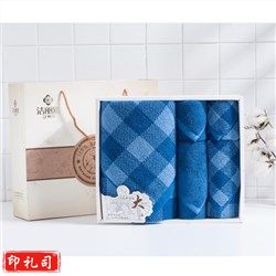 洁丽雅（Grace） 秀色-7 1条浴巾2条毛巾2条方巾 棉桃礼盒+手提袋