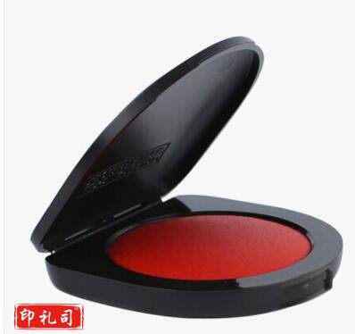 三菱（Uni）朱肉印台 耐水印油红色印台财务专用发票章公章迷你便携按指纹手印泥盖章 HSN-S40K 