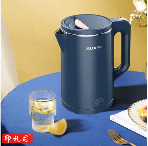 奥克斯（AUX）电热水壶烧水壶恒温水壶 1.5L大容量 双层防烫一键保温 304不锈钢内胆 HX-A1507B