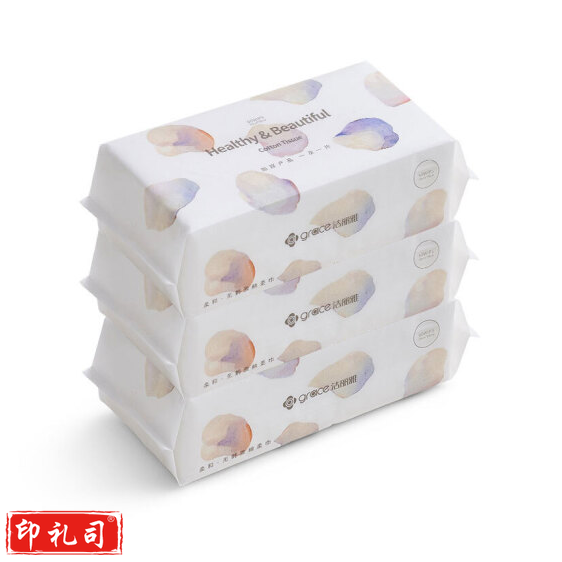 洁丽雅(Grace) MRJ020-3 一次性棉柔巾 湿纸巾 洁面巾 90抽*3包
