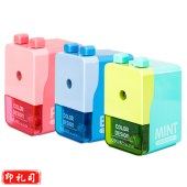 得力0739 自动进笔削笔机 红绿蓝颜色随机