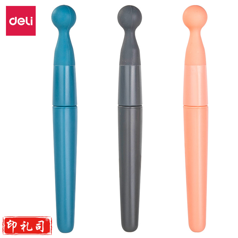 得力A33学生中性笔0.5mm子弹头(黑)