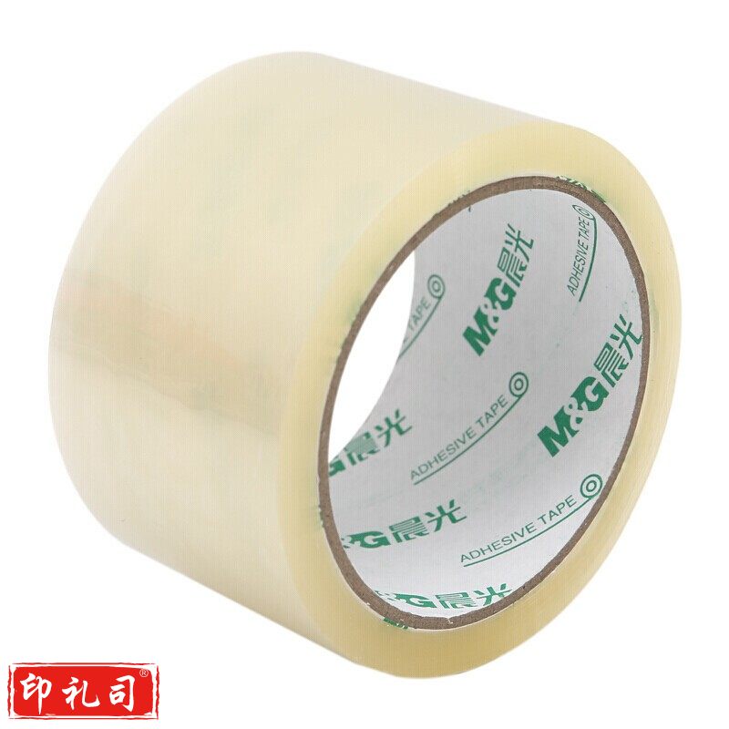 晨光（M&G）文具 12筒/箱 45um透明封箱胶带打包胶带大胶布AJD97333（60mm*60y5卷/筒）