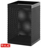 得力deli丝网笔筒908方形(黑色)