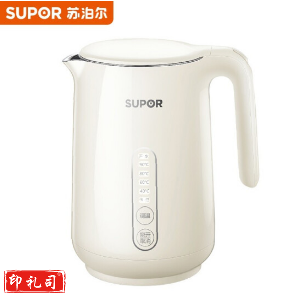 苏泊尔SW-15S70A 1.5L 壶身显温 ZMD安心系列 五段调温 双钢防烫保温 STRIX温控器 电水壶 