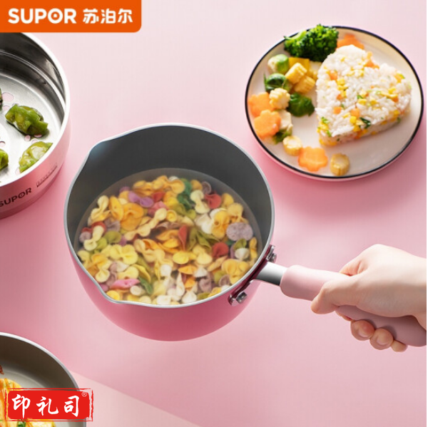 苏泊尔NT16F1-R 小馋喵辅食奶锅(萌动粉)