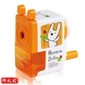 得力（deli）0642彩色靓丽学生削笔器（橘色/绿色随机）