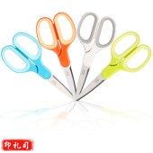 得力6050剪刀 白绿红蓝颜色随机 学生剪刀 生活办公剪刀