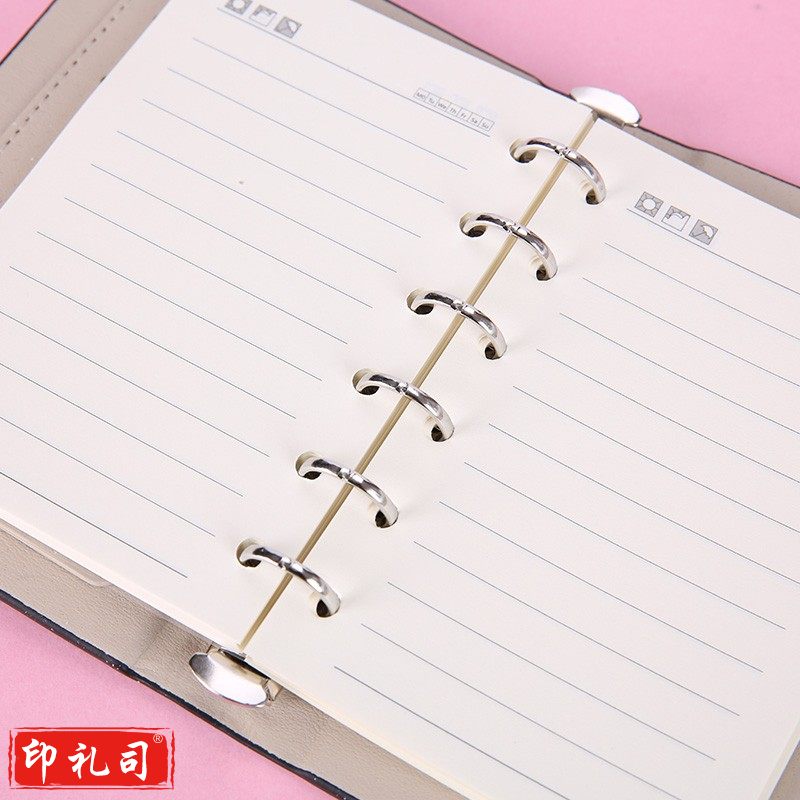 晨光(M&G)文具 96本/箱 A6/80张PU磁扣本活页皮面本学生记事笔记本子普惠型日记本APY8S30黑色