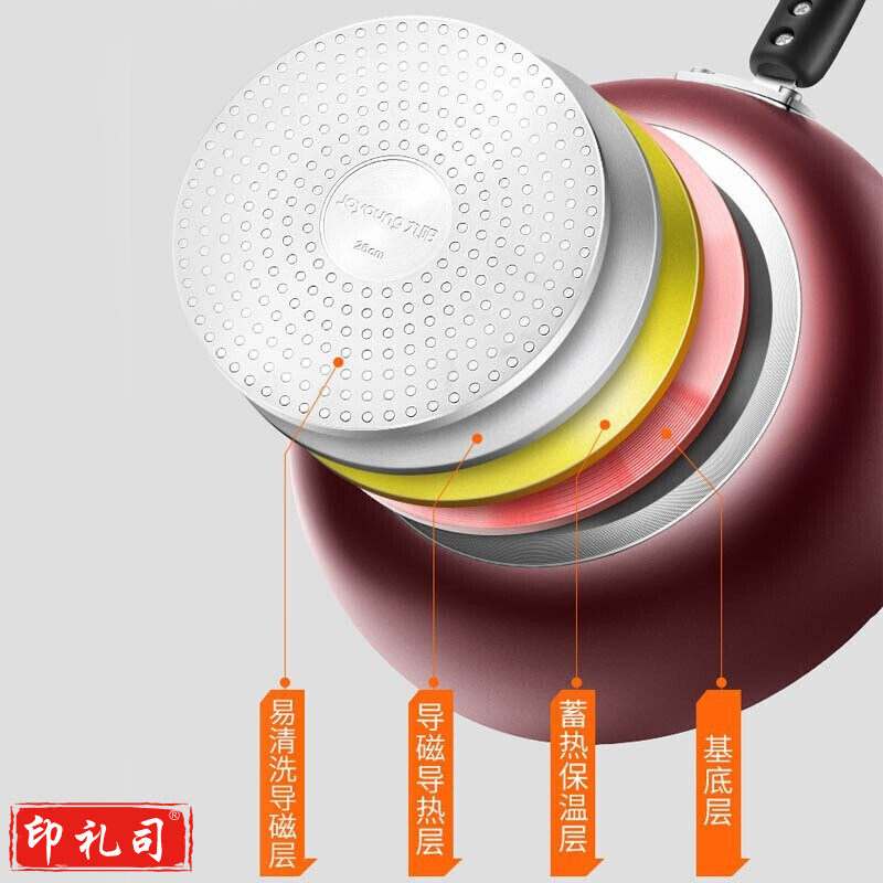 九阳(Joyoung)锅具套装 家用不粘锅炒锅煎锅奶锅三件套不粘系列厨具套装燃气灶专用锅具 T0510