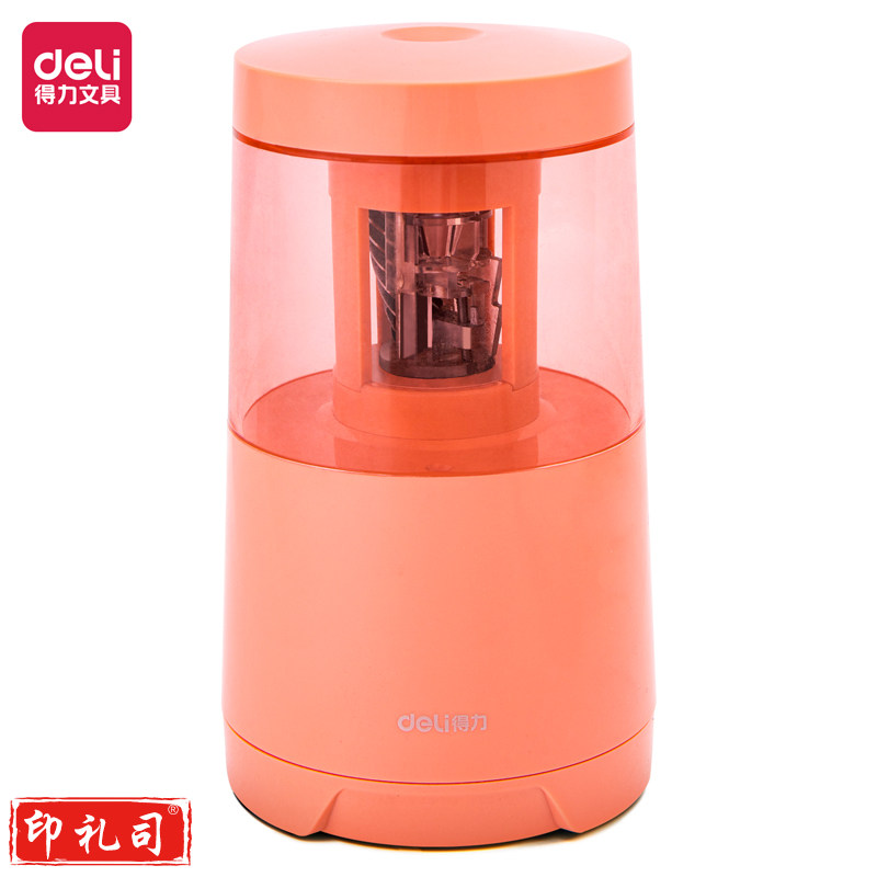 得力71204电动削笔机(红)(盒)