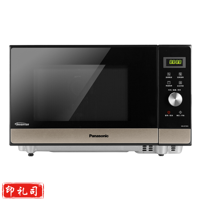 松下（Panasonic）NN-GF39JS 平板式变频家用微波炉 23升 微波炉电烤箱一体机 平板式加热微烤一体机