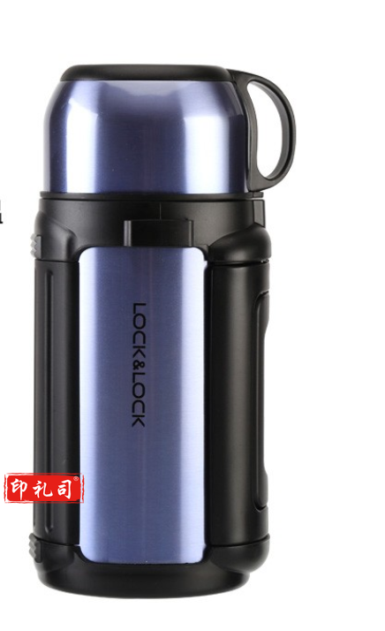 乐扣乐扣(lock&lock)LHC1413SG蓝色保温壶304不锈钢保冷水壶1.8L户外旅行壶