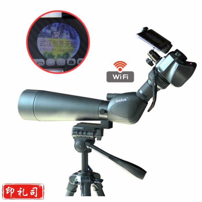 欧尼卡 Onick 屏实现360度自由旋转定位无线Wifi抓拍系统80HD观鸟镜+eye-500电子目镜