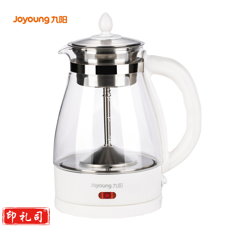 九阳（Joyoung）H6-Tea821-A1 电热水壶 迷你玻璃花茶壶 蒸汽喷淋式 白 