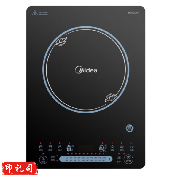 美的MC-CCL2203 电磁炉 2200w大火力 智能定时匀火加热 多功能带汤锅炒锅 
