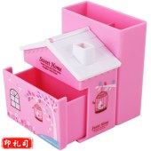 得力(deli)9138 温馨小屋笔筒(颜色随机发)