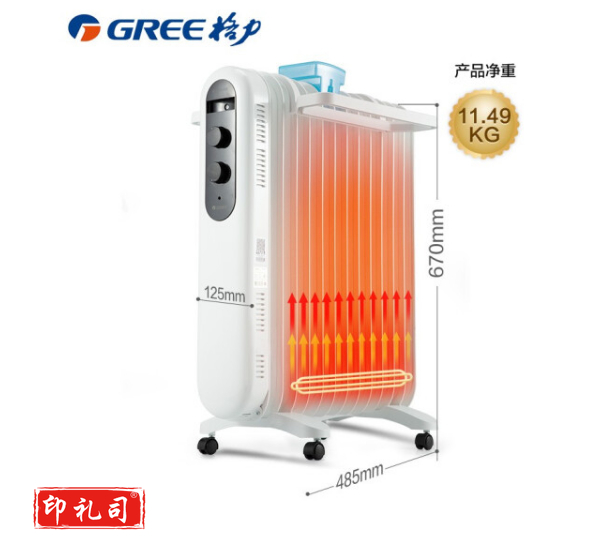 格力（GREE）取暖器电油汀家用电暖器片13片加宽油丁防烫电暖气片NDY19-X6021 全屋升温