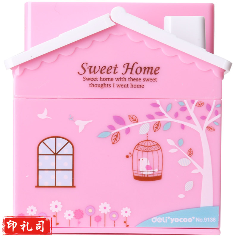 得力优酷9138温馨小屋笔筒(混)(只)-