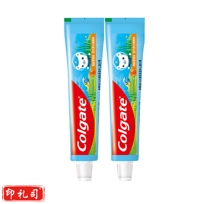 高露洁（Colgate）海底小纵队 儿童牙膏香橙味 40g*2支 2-5岁（新老包装随机发）