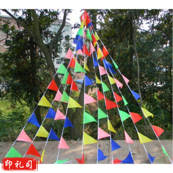 三角彩旗 装饰小彩旗 三角串旗 红旗 约9米（单位：串）