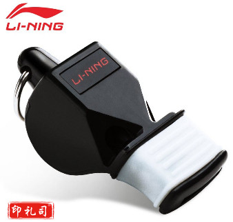 李宁 无核高频海豚口哨户外体育老师运动会篮球足球训练比赛裁判哨子 952标准款黑色红色蓝色