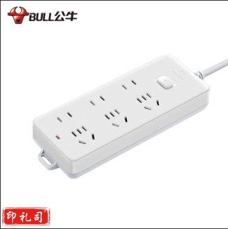 公牛(BULL)GN-402插座6位总控1.8米/插线板/插排/排插/接线板/拖线板