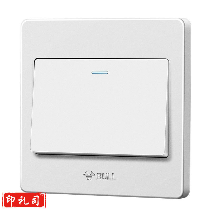 公牛（BULL）墙壁开关G07系列一开单控开关G07K111C白色暗装  5个起订