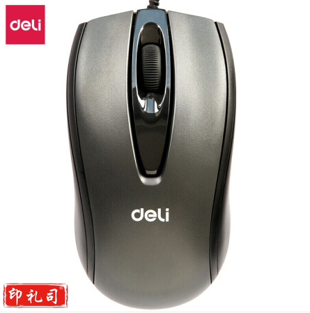 得力3716有线鼠标(黑)(只)