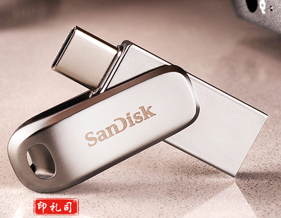 闪迪SDDDC4 1T Type-C USB3.1 手机U盘 DDC4至尊高速酷锃 读速150MB/s 全金属旋转双接口 手机电脑用