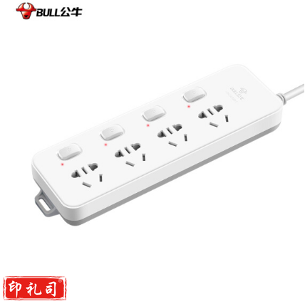 公牛（BULL）插座/插线板/插排/排插/GN-311接线板 4位分控 3米