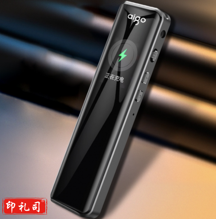 爱国者aigo 32G录音笔R6911专业普及微型高清降噪 录音器 学习会议培训采访 炫黑