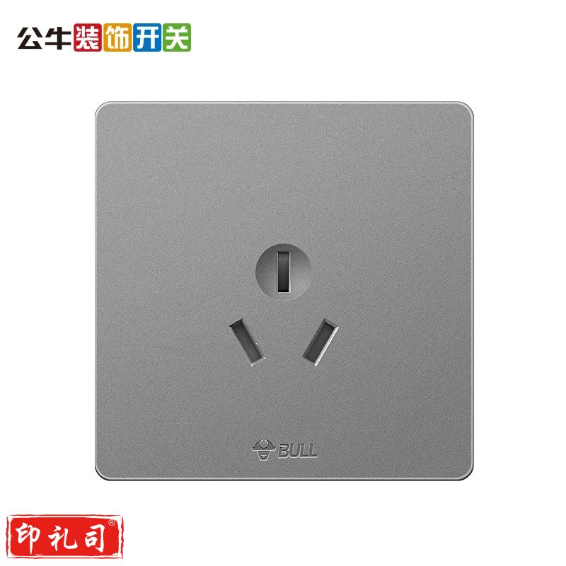 公牛开关插座面板10a带开关面板网线网络86型墙面暗装5孔16A空调墙壁USB五孔插座一开双控G12 16A空调插座
