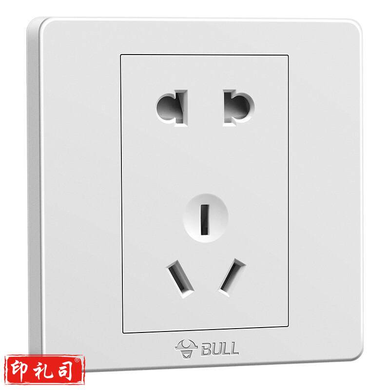 公牛(BULL) 墙壁插座 G07系列 10A五孔插座 86型面板G07Z223 白色 暗装  5个起订